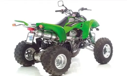 LeoVince SLIP-ON Aluminium ATV für KAWASAKI KFX 400 / ATV SUZUKI LTZ 400 ALU Preis Gesenkt