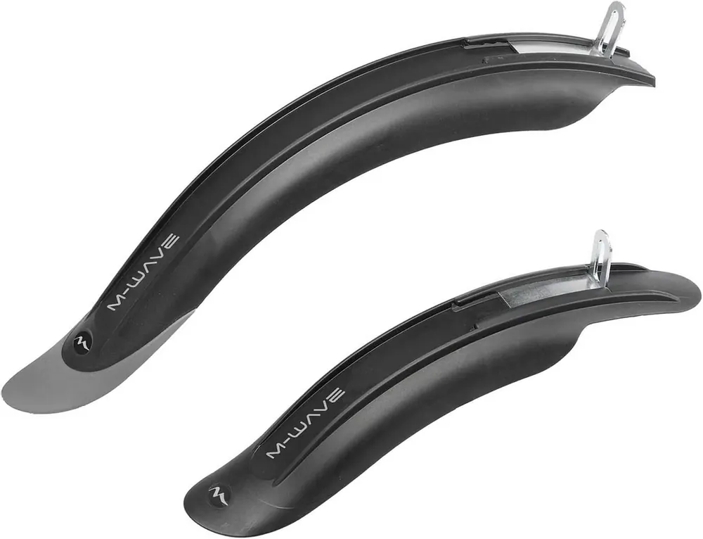 Markenprodukt M-Wave Steckschutzblech-Set Mud Max Kids F+R 12"-18" schwarz