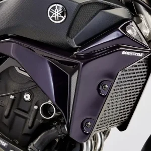 Zertifiziert BODYSTYLE Sportsline Kühlerseitenverkleidung ABS Kunststoff weiß für YAMAHA MT-07