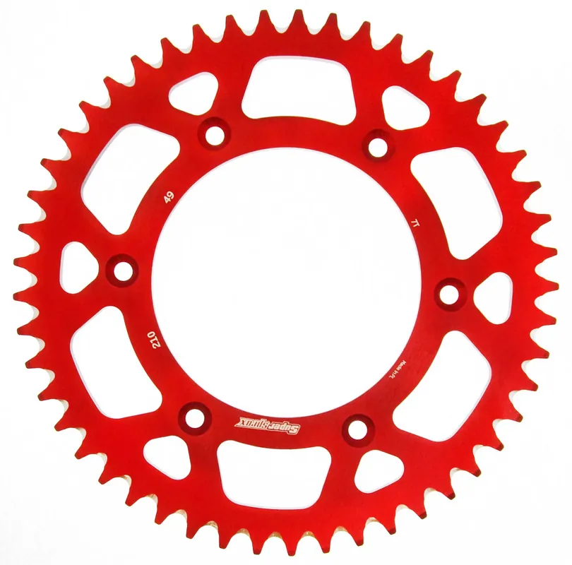Supersprox Alu-Kettenrad 520 49Z (Rot) Ausverkauf