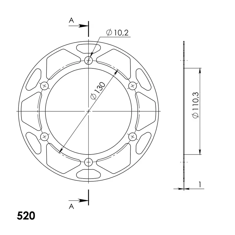 Versand Am Gleichen Tag Supersprox Edge Disk 520 41Z (Gold)