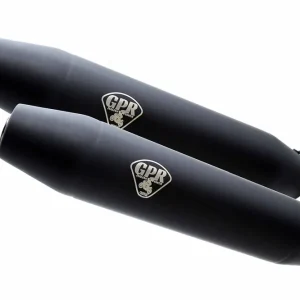Zertifiziert GPR Endschalldämpfer Kawasaki Zephyr 550 Zr550D 1992/1995 Double univ. EC-Approv. Silencer w/o li
