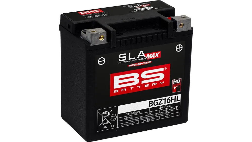 BS-Battery Batterie SLA-MAX HD BTX16HL / BGZ16HL Meistverkauft