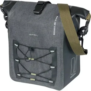 Neue Kollektion Basil Einzeltasche Navigator Storm schwarz 15 l MIK Hooks