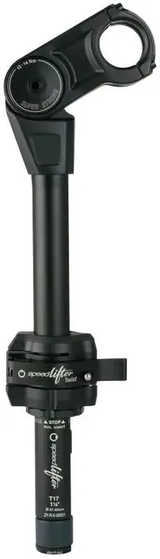by,schulz Lenkerverstellsystem Speedlifter Twist Pro 2 schwarz Modell T15 (Auszugshöhe 150 mm), Vorbaul Neue Kollektion