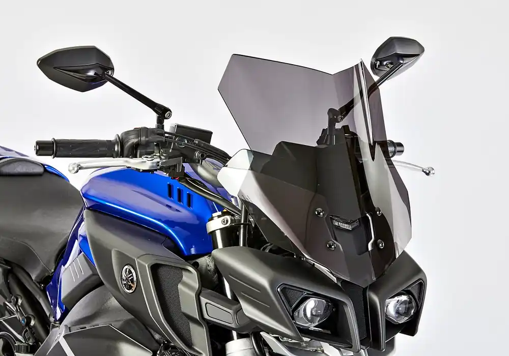 Must-Have ERMAX Windschutzscheibe Sport Acrylic durchsichtig Schwarz getönt für YAMAHA MT-10 / SP