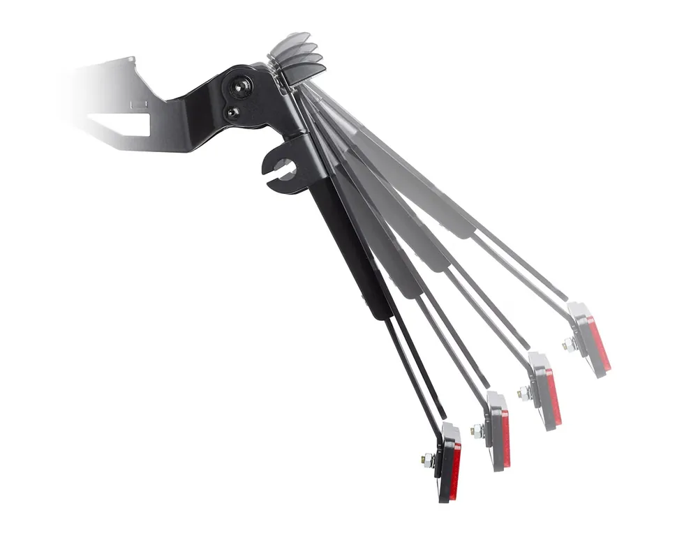 PROTECH V-SHAPE Kennzeichenhalter SET mit Reflektor und Beleuchtung Alu & Stahl Schwarz für APRILIA RS 457 Neue Ware