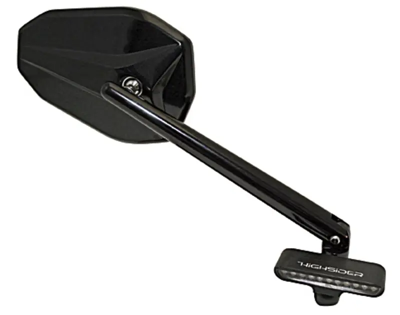 Direktkauf HIGHSIDER pro Stripe LED Blinker Gehäuse Schwarz / Linse Klar (Paar), Vorn