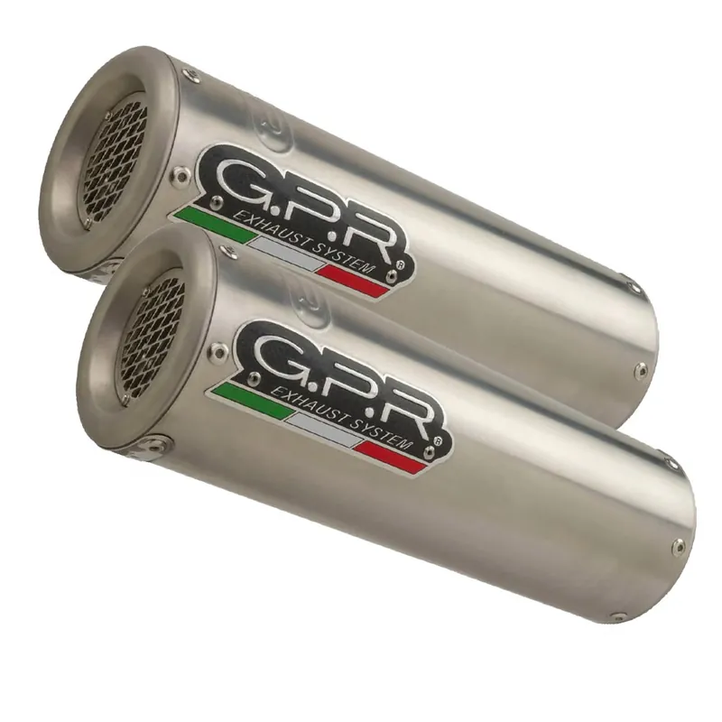Bestpreis GPR Endschalldämpfer Ducati MonsTEr 796 2010/14 Pair EC-Approv. slip-on exhaust M3 Titanium Natur