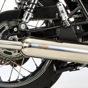 Shark Performance KOMPLETTANLAGE Edelstahl hochglanzpoliert silber Retro Classic für TRIUMPH Bonneville,Bonneville T100,Thruxton Jetzt Kaufen