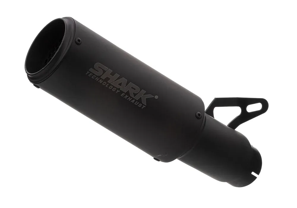 Shark Performance SLIP-ON Edelstahl beschichtet schwarz-matt RCT für HUSQVARNA Svartpilen 401,0 Vitpilen 401,KTM 390 Duke EURO5+ Preisreduziert