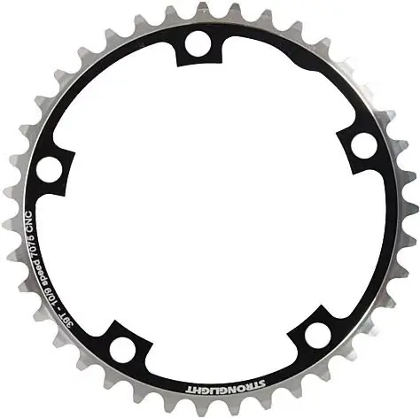 Neuheit Stronglight Kettenblatt Type S 7075 T6 39 Zähne silber,schwarz
