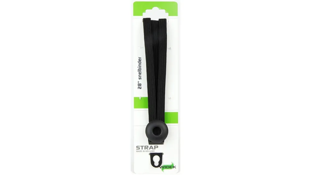 Widek Spanngurt EYE Strap 54 cm schwarz Bänder 1 x 24 mm und 2 x 12 mm breit mit Nirosta universal Lochblech Echt