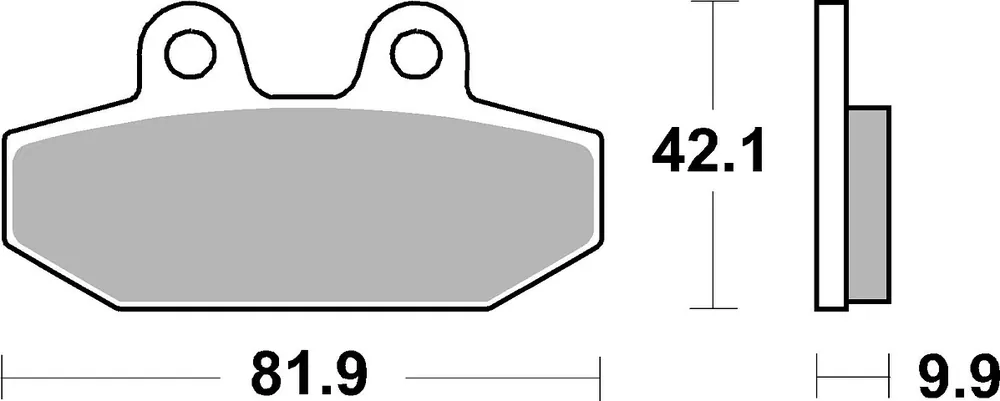 SBS Bremsbelag 949H.LS Street High Performance Sinter Bestpreis