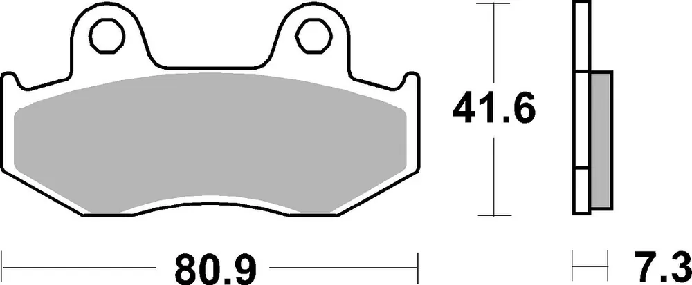 Solange Der Vorrat Reicht SBS Bremsbelag 558RSI Offroad Racing Sinter