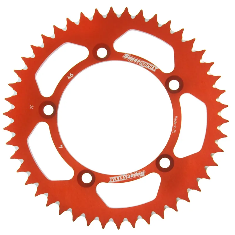 Solange Der Vorrat Reicht Supersprox Alu-Kettenrad 420 46Z (Orange)