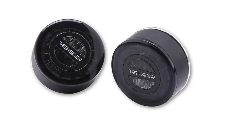 Neue Kollektion HIGHSIDER pro Rocket Module LED Rück-, Bremslicht, Blinker Schwarz/Getönt 3in1, E-Geprüft (Paar)