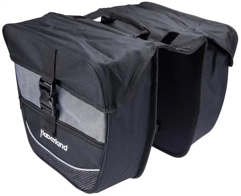 Haberland Doppeltasche Einsteiger-Serie schwarz/silber Direktkauf