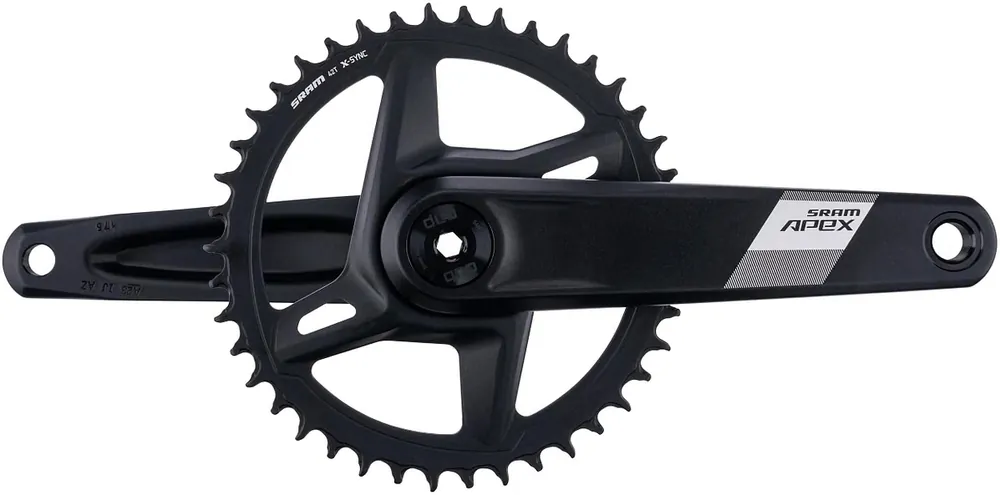 Preis Gesenkt SRAM Kettenradgarnitur Apex 1 42 Zähne 175 mm schwarz