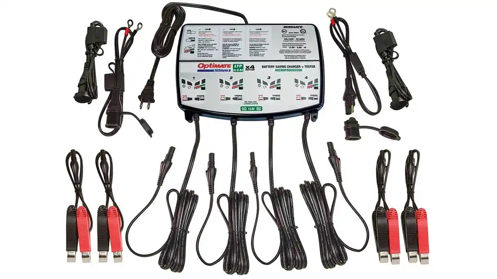 Tecmate Batterieladegerät Optimate Lithium 4x0.8A Markenprodukt