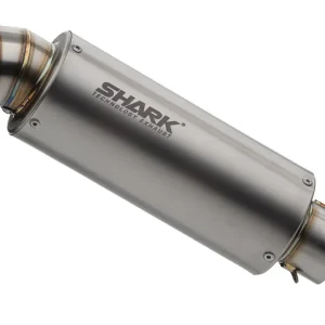 Bestseller Shark Performance SLIP-ON Titan silber SRC 4 für KAWASAKI Z750,Z750S
