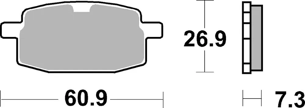 Preisknaller SBS Bremsbelag 619HF Street Ceramic