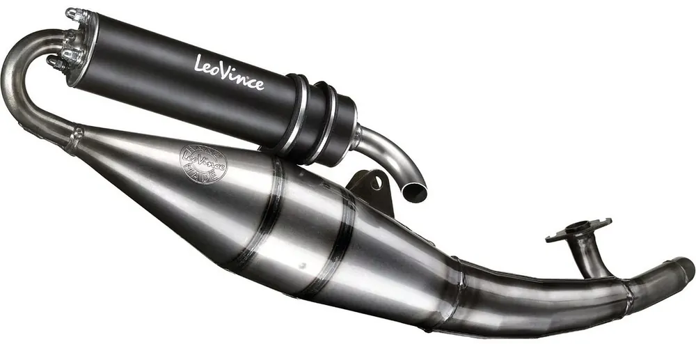 LeoVince Komplettanlage Aluminium Schwarz für APRILIA SR 50 SPORT PRO i.e. 03 / SR 50 R FACTORY Mot. Piaggio / GILERA RUNNER SP 50 / PIAGGIO NRG 50 POWER DD Angebot