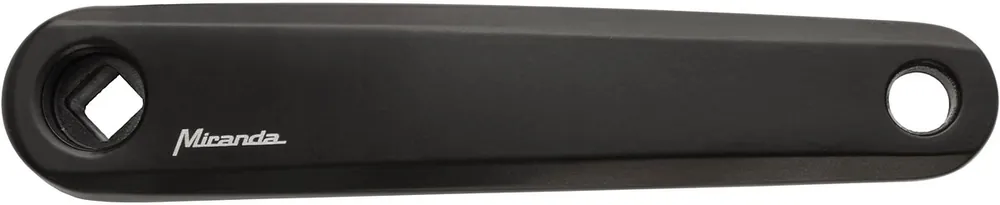 Miranda Kurbel Delta 0 links 170 mm schwarz Aluminium, 4-kant, 12 mm Q-Faktor Schneller Versand