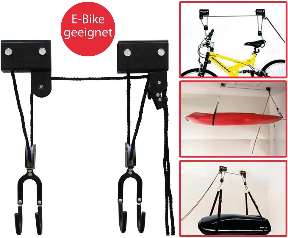 Sale Point Decken-Fahrradlift Bikelift XL schwarz