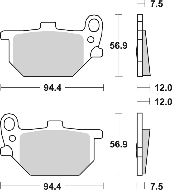 SBS Bremsbelag 545HF Street Ceramic Meistverkauft