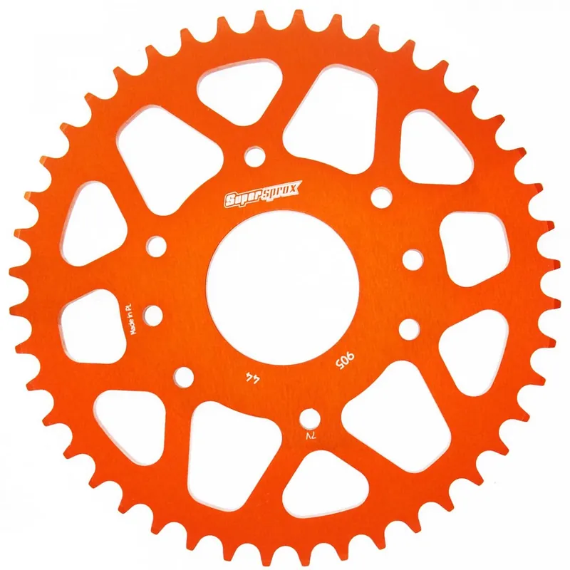 Solange Der Vorrat Reicht Supersprox Alu-Kettenrad 520 44Z (Orange)
