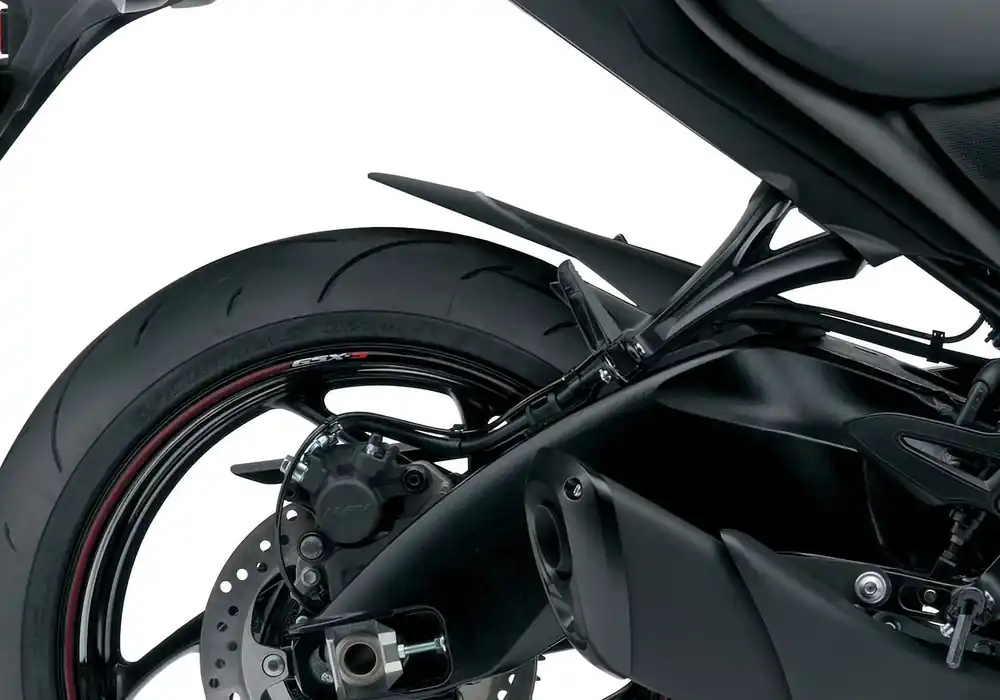 Geprüft BODYSTYLE Hinterradabdeckungsverlängerung ABS Kunststoff schwarz-matt für SUZUKI GSX-S 1000, GSX-S 1000F, GSX-S 1000GT / Travel Edition, GSX-S 1000S Katana, GSX-S 950
