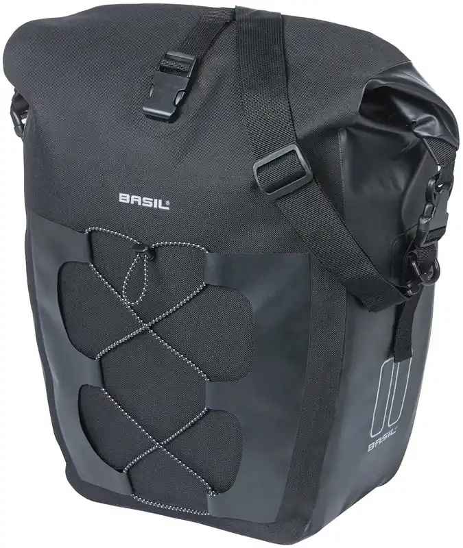 Basil Einzeltasche Navigator Waterproof MIK Hooks 25-31 l schwarz Echt