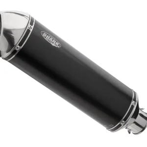 Günstig Shark Performance SLIP-ON Aluminium eloxiert/Endkappe Edelstahl poliert schwarz DSX-5 für BMW R 1200 R EURO3