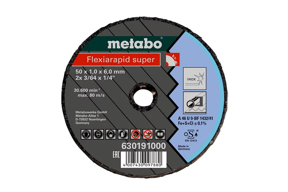 Metabo Kleintrennscheibe Flexiarapid Super 50x1,0x6,0 Inox Online Kaufen