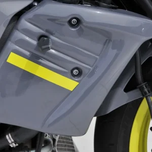 BODYSTYLE Sportsline Kühlerseitenverkleidung ABS Kunststoff grau/rot für YAMAHA MT-10 / SP Neue Kollektion
