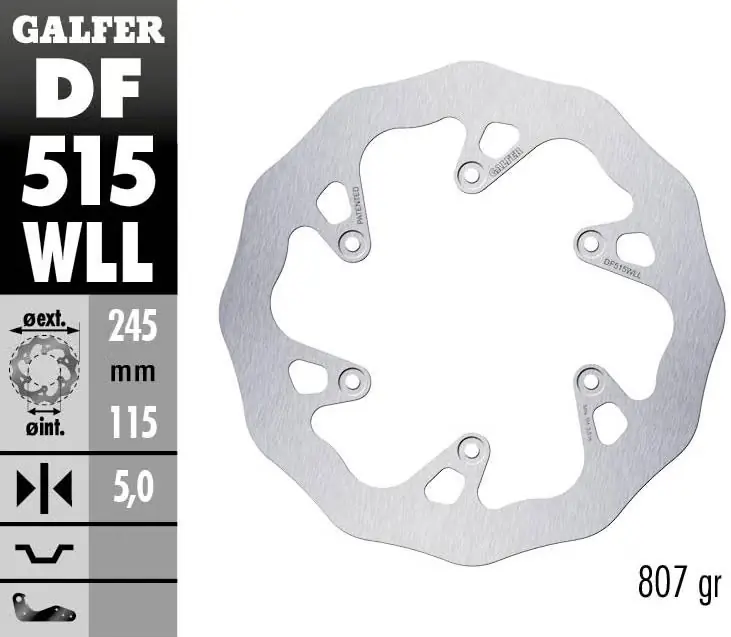 Galfer Bremsscheibe DF515 - Typ WLL (Offroad starr Muddy) Preisknaller