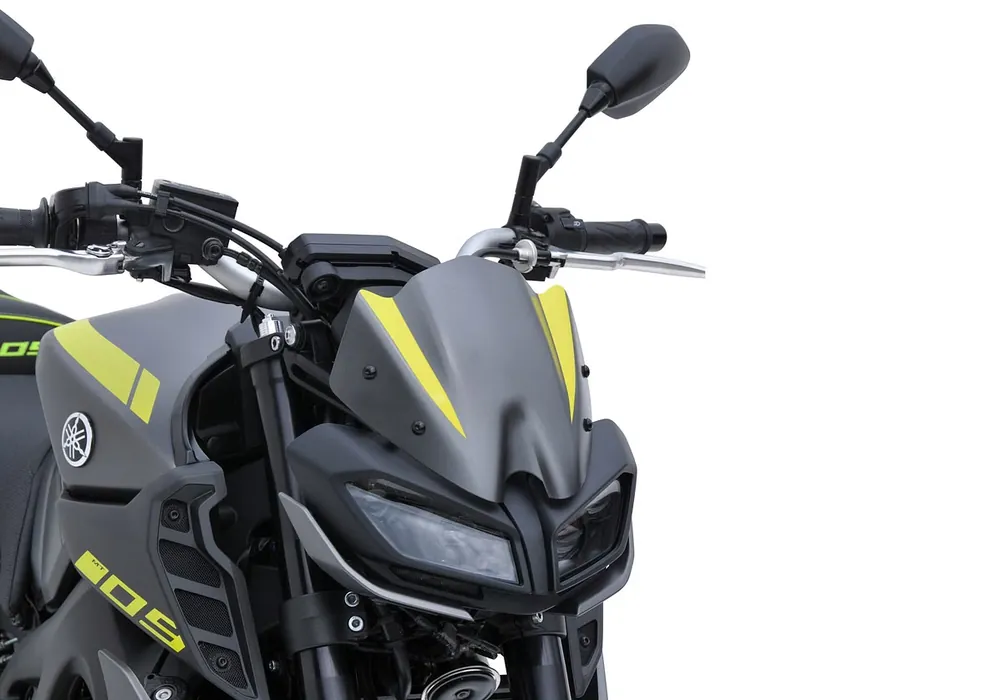 BODYSTYLE Sportsline Scheinwerferverkleidung ABS Kunststoff grau/gelb für YAMAHA MT-09 / SP Wochenendangebot