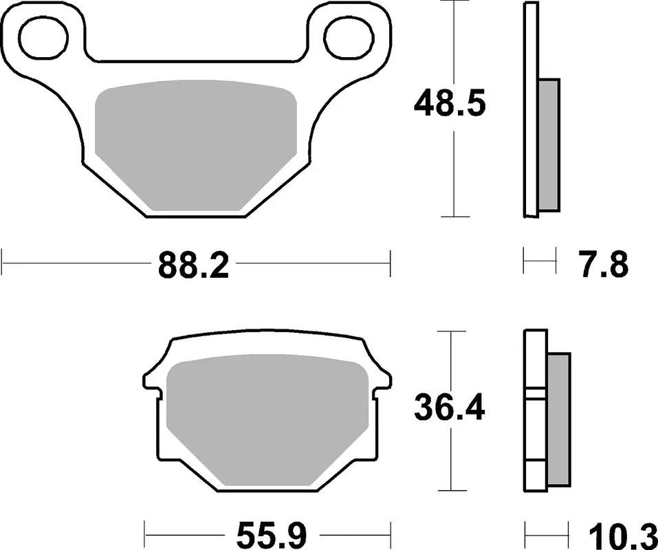 Begrenztes Angebot SBS Bremsbelag 585HF Street Ceramic