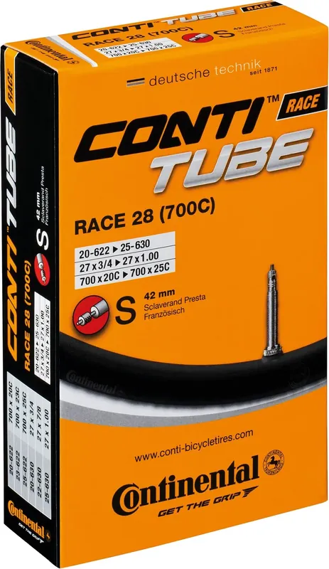 Super-Preis Continental Schlauch Race 28 Zoll schwarz