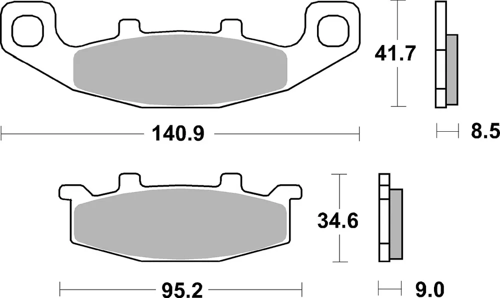SBS Bremsbelag 597HF Street Ceramic Schneller Versand