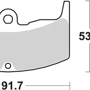 Saisonangebot SBS Bremsbelag 571HF Street Ceramic