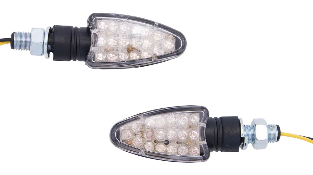 Spec-X LED-Blinker Arrow Schwarz 18 mm kurzarm Paar Direktkauf