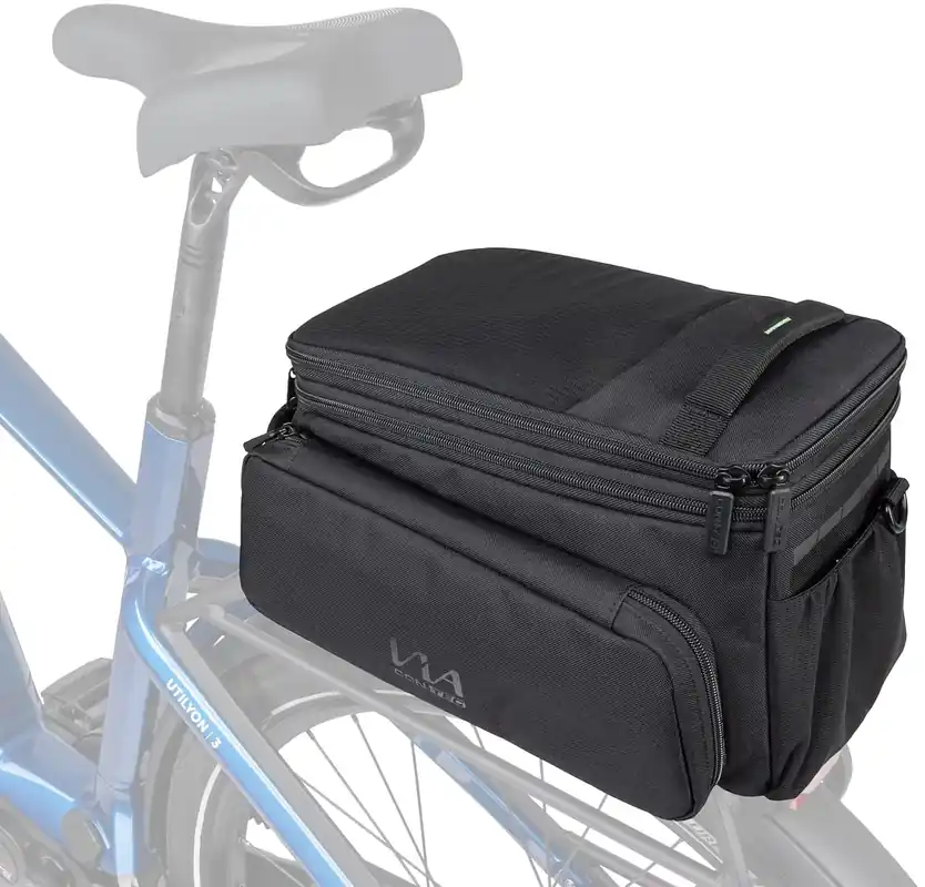 Top-Seller CONTEC Gepäckträgertasche Via Explorer schwarz inkl. vormontiertem AVS Adapter