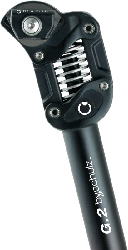 Bestseller by,schulz Parallelogramm-Federsattelstütze G.2 ST 31,6 mm schwarz 350 standard (80-105 kg)