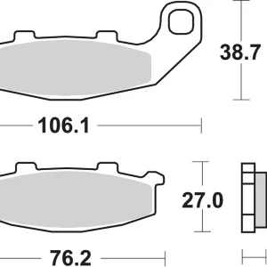 Preis Gesenkt SBS Bremsbelag 615HF Street Ceramic