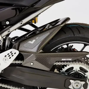 Zertifiziert BODYSTYLE Raceline Hinterradabdeckung ABS Kunststoff Carbon Look für TRIUMPH Street Triple R, Street Triple RS, Street Triple S