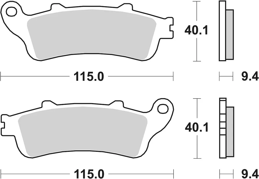 SBS Bremsbelag 722HF Street Ceramic Ausverkauf