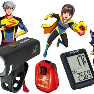 Sonderangebot Sigma Sport Leuchten-Set Aura 40 / Hiro 10 / BC 5.0 WR schwarz