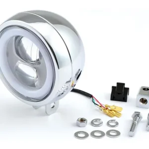 Abverkauf Daytona Hauptscheinwerfer LED Chrom mit unterer Halterung
